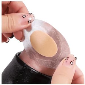 20 stuks gel grip hielbeschermer zelfklevende voetpatches blisterpads hiel voering schoenen stickers pijnverlichting gips voetverzorging kussen (abrikoos 10 stuks)