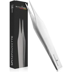 Schwertkrone Puntige pincet pincet puntig gegroefd van roestvrij staal, splinter- en tekenpincet