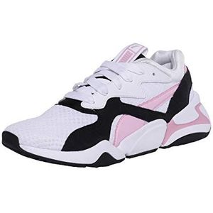 PUMA Dames Nova 90's Bloc WN's Sneakers, Puma White Pale Pink, 41 EU