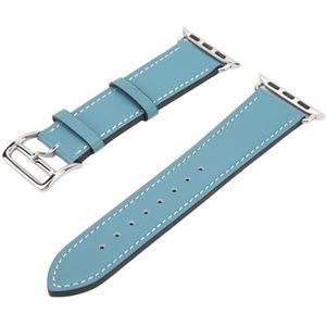 Smartwatch-bandriem, Ademende Comfortabele Smartwatch-leren Band voor Smartwatch-conversie (Blauw)