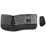 Conceptronic ORAZIO02US toetsenbord Inclusief muis Kantoor RF Draadloos QWERTY Amerikaans Engels Zwart