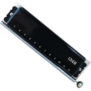 Chromatische Mondharmonica 12 Gaten 48 Tone Mondharmonica Professionele Muziekinstrumenten Fosforbrons Legering Rieten professionele harmonica (Color : With1248)