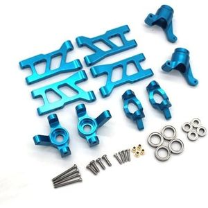 For HS 18301 18302 18311 18312 18321 18322 1/18 RC afstandsbediening auto metalen onderdelen swingarm stuurkop accessoires vijf stukken(SKY BLUE)
