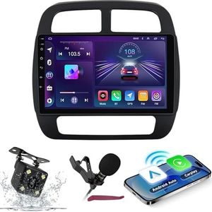 Android 14 Autoradio Navi voor R-enault K-ZE 2015-2019 9 ""Screenradio met draadloze carplay Android Auto GPS Navigatie-ondersteuning Bluetooth 5.0 HIFI FM 5G-WiFi SWC MIC-camera,M300s