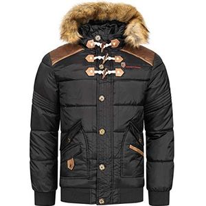 Geographical Norway Belphegor Winterjas voor heren, gewatteerd, inclusief Norway-halsdoek