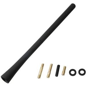 Audio- & videoantennes voor auto Universele 2,6/7 inch rubberen antennemast voor autoradio, FM AM, dakmontage, voertuig met schroeven, accessoires en gereedschap Auto-antenne(B)