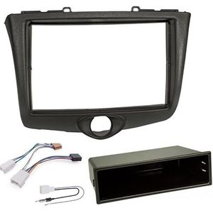 Sound way - Radio paneel kit 1-din / 2-din bevesitigingskit Voorpaneel Frame Geschikt voor Toyota Yaris 2003-2006