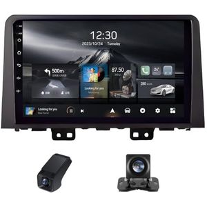 Android 14 2 Din Autoradio geldt voor Hyundai Staria H1 2021-2023 Ingebouwd CarPlay/Android auto/GPS-navigatie/FM-Bluetooth 10 Duim Touch screen/Stuurbediening achteruitrijcamera(X2)