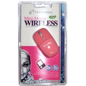 Mini Muis Draadloos Roze Techmade