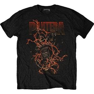 Pantera T Shirt Goddamn Whiskey Band Logo nieuw Officieel Mannen Zwart L