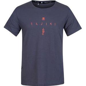 Rafiki Zone T-shirt voor heren, India-inkt, XL