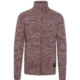 !Solid Gebreid vest 'Pomeroy'  bruin / grijs / wijnrood