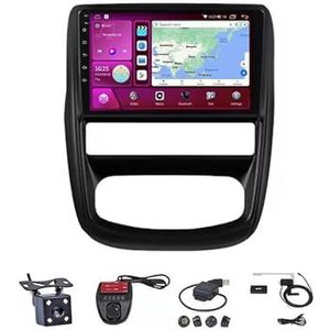 Android Double Din Car Stereo 9 Inch Touchscreen Autoradio Autotoebehoren Multimedia Stuurwielbediening met Navigatie Plug And Play Voor Renault Duster 2010-2014(M100S WIFI 1G+16G)