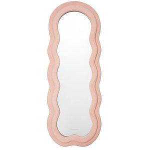 Flamingueo Staande Spiegel - Golvende Spiegel, Wavy Mirror Teddy, Vloerspiegel, Decoratieve Wandspiegels, Kamerdecoratie, Asymmetrische Spiegel