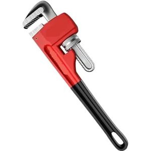 Moersleutel, kleine pijpsleutel, Zware pijpsleutel, hoge koolstofstaal aluminium, opening, verstelbare sleutel, pijpenkniptang(8inch)