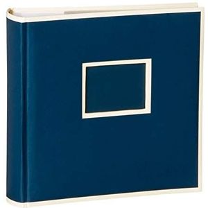 Semikolon (351132) 200 Pocket Album marine (blauw) - fotoalbum/fotoboek met insteekvakken voor 200 foto's in het formaat 10 x 15 cm - 2 foto's per pagina - Formaat: 23 x 22,3 cm