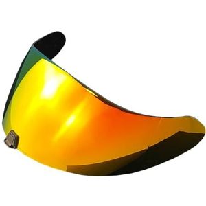 Motorhelm vizier lens, Helmvizier, R420 Helmschild Vervangend helmvizier for R420 Helmlens Zonnebescherming Windscherm (Zwart - Alleen for gebruik overdag)(Revo Deep Red-day Use Only)