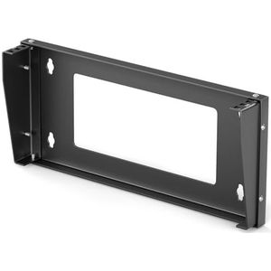 hb-digital 19 inch 1U verticale rackhouder - wandmontage & onderbouw 1U zware belasting netwerkrackhouder voor serverswitch en patchpaneel, maximale stabiliteit, ruimtebesparend, professionele