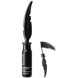 Mascara Waterdicht - Feather Mascara, Volumegevende Langdurige,Wasbare, krullende, veegloze oogmake-up met grove opzetborstel, elastische stretch voor feestjes, dagelijks gebruik Delr