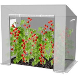 Garden Line Tuinkas voor Gewassen 200x77x168/146 cm Wit - Foliekas Moestuin - Hobbykas - Kweekkas