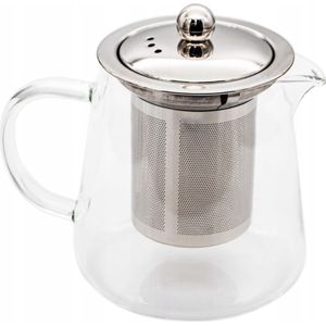 Meyerhoff Glazen Theepot met Infuser 800ML - Theekan met RVS Filter - Voor Losse Thee en Kruiden