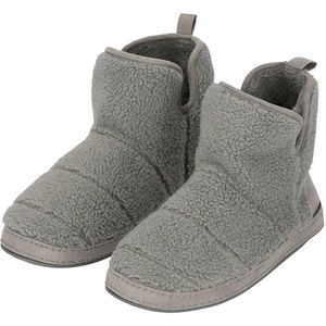 Hoge Sloffen - Heren  - Teddy wol - Grijs