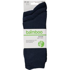 Apollo - Bamboe sokken basic - Blauw - Maat 43/46 - Herensokken - Damessokken - Duurzame sokken - Bamboe - Bamboo