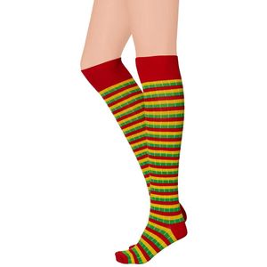 Vastelaovend - Kniekousen - Rood/Geel/Groen - 1 paar