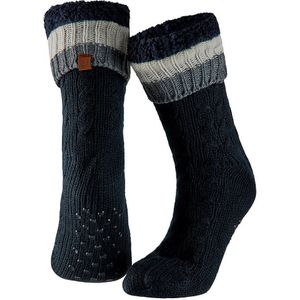 Apollo - Huissokken - Blauw - Heren - Anti Slip - Fluffy Sokken