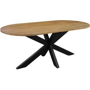 Eettafel Capsule Ovaal Kruispoot 180