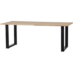 Combi-tablo: Eiken 220x90 & U-poot [fsc]