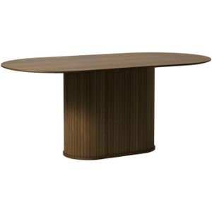 Eettafel Nola ovaal 95x180cm Smoked Oak