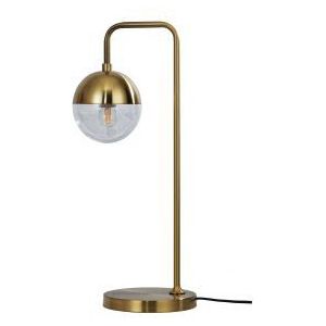 Globular Tafellamp Metaal Antique Brass
