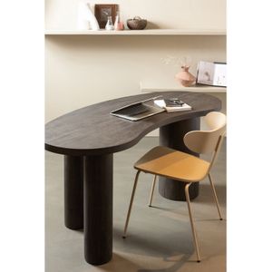 MAAN ORGANISCH SIDETABLE/BUREAU MDF DONKERBRUIN