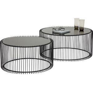 Salontafel Wire Zwart (2-delig)