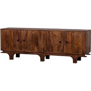 STAES DRESSOIR 4-DEURS MANGO HOUT WALNOOT