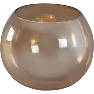 Theelicht Lenore Goud luster glas rond