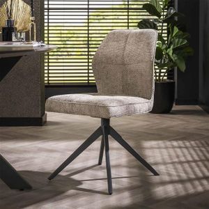Stoel hoge rug spring VPE2 / Polo stof taupe