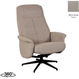 Fauteuil Bergen - Taupe - Micro Suede