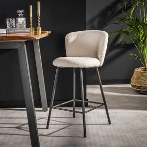 Barstoel curve / Boucle wit