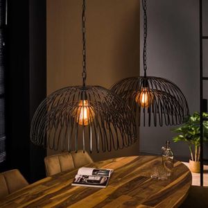 Hanglamp 2L Bend / Charcoal