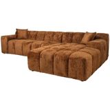 Sofa Cube 3-zits + lounge rechts (Be Lovely 603 Cinnamon)