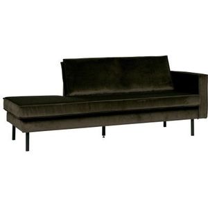 Rodeo Daybed Right Velvet Dark Green Hunter