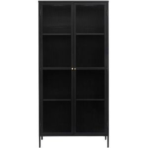 Showroommodel Vitrinekast Bronco Zwart H190 cm, zelf afhalen