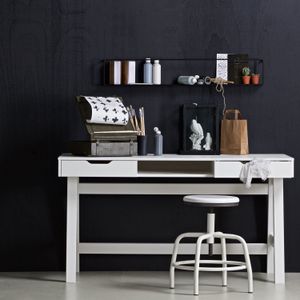 Nikki Bureau Grenen Wit [fsc]