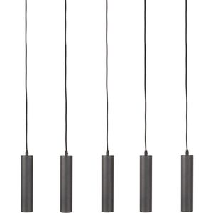 Hanglamp Ferroli - Zwart - Metaal - 5-lichts