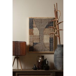 BePureHome Wanddeco Release - Jute/Katoen - Multiekleur - 1x70x50