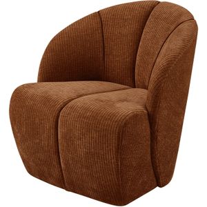 MOJO DRAAIFAUTEUIL GEWEVEN RIBSTOF ROEST BRUIN