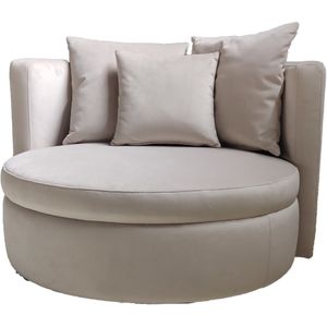 Fauteuil La Lord Velvet Champagne Draaibaar