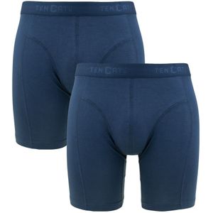Ten Cate - Basics 2-pack bamboe long boxershorts blauw - Heren